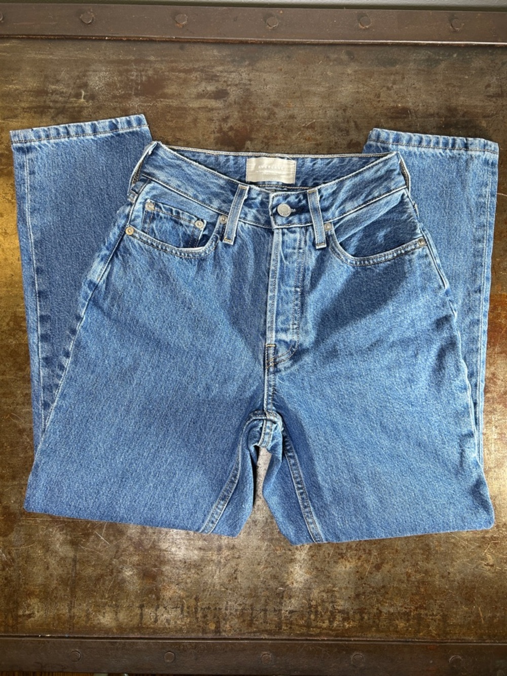 Everlane The Curvy 90s Cheeky Straight Jean in Organic Cotton Size 24 Ankle